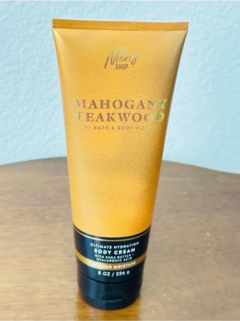 Bath & Body Works Mahogany Teakwood Men's Body Cream — Gold and Black